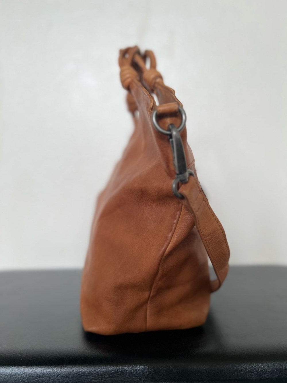 Latico Leathers Cognac Nash Crossbody Handbag - Picture 5 of 15